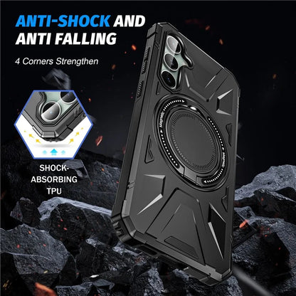 For Samsung Galaxy A15 5G Case Shock Absorbing TPU+PC Magnetic Smart Phone Cover