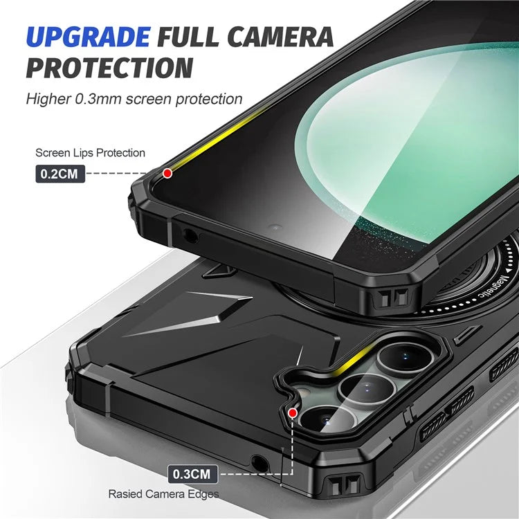 For Samsung Galaxy A15 5G Case Shock Absorbing TPU+PC Magnetic Smart Phone Cover