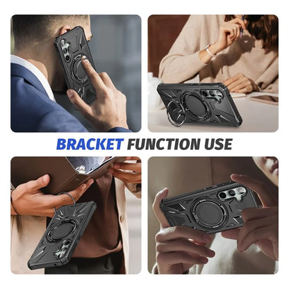 For Samsung Galaxy A15 5G Case Shock Absorbing TPU+PC Magnetic Smart Phone Cover