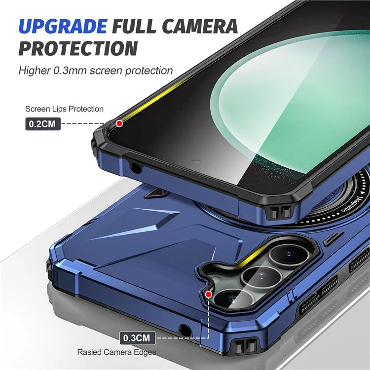 For Samsung Galaxy A15 5G Case Shock Absorbing TPU+PC Magnetic Smart Phone Cover
