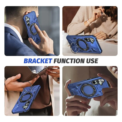 For Samsung Galaxy A15 5G Case Shock Absorbing TPU+PC Magnetic Smart Phone Cover