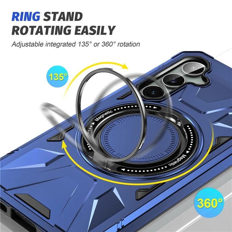 For Samsung Galaxy A15 5G Case Shock Absorbing TPU+PC Magnetic Smart Phone Cover