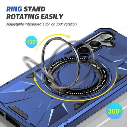 For Samsung Galaxy A15 5G Case Shock Absorbing TPU+PC Magnetic Smart Phone Cover