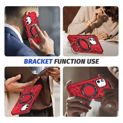 For iPhone 11 Case Anti-fall TPU+PC Kickstand Magnetic Mobile Phone Shell