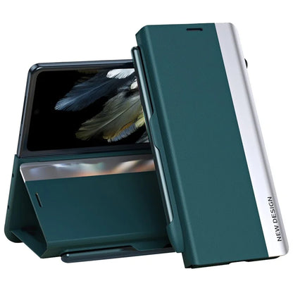 For OnePlus Open / Oppo Find N3 5G Case Electroplating Phone Cover with Pen Holder
