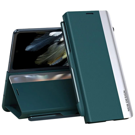 For OnePlus Open / Oppo Find N3 5G Case Electroplating Phone Cover with Pen Holder