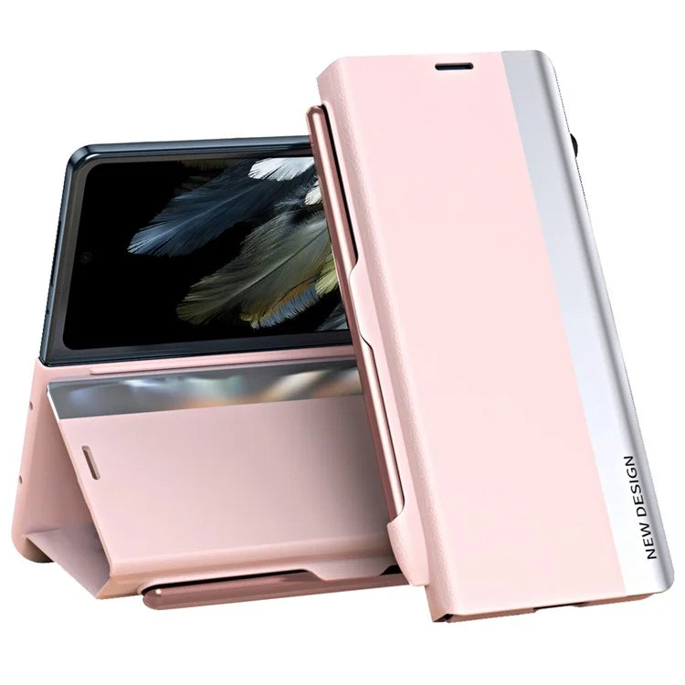 For OnePlus Open / Oppo Find N3 5G Case Electroplating Phone Cover with Pen Holder