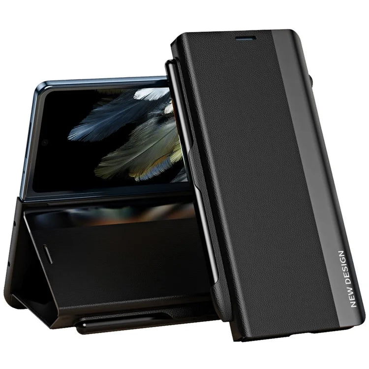 For OnePlus Open / Oppo Find N3 5G Case Electroplating Phone Cover with Pen Holder