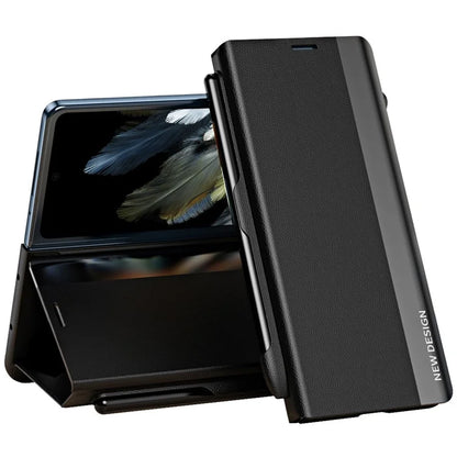 For OnePlus Open / Oppo Find N3 5G Case Electroplating Phone Cover with Pen Holder