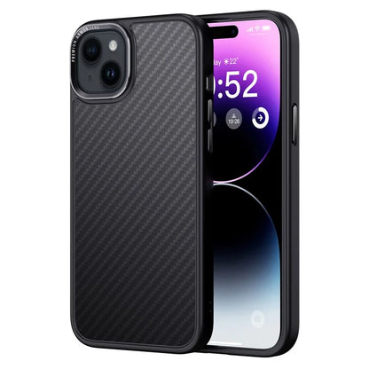 For iPhone 14 Plus Case Aramid Fiber Shockproof Magnetic Mobile Phone Shell Compatible with MagSafe