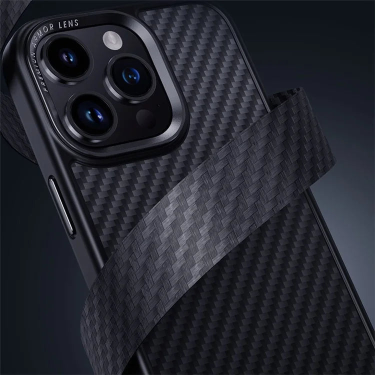Compatible with MagSafe Phone Cover for iPhone 14 Pro Case Aramid Fiber Cell Phone Shell