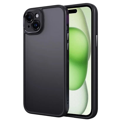 For iPhone 15 Plus Cell Phone Case Precise Lens Cutout TPU+PC Protective Cover
