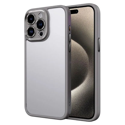 For iPhone 15 Pro Max Cell Phone Case Precise Lens Cutout TPU+PC Anti-drop Back Cover