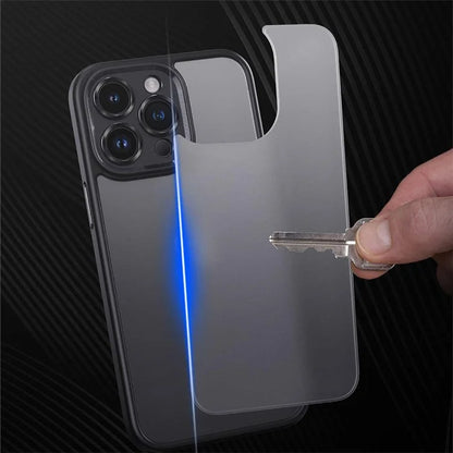 For iPhone 15 Pro Max Cell Phone Case Precise Lens Cutout TPU+PC Anti-drop Back Cover