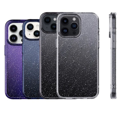 For iPhone 15 Pro Max Cover Glitter Powder Clear Anti-fall Cell Phone Case