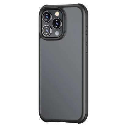 For iPhone 15 Pro Cell Phone Case Contrast Color TPU+PC Matte Protective Cover
