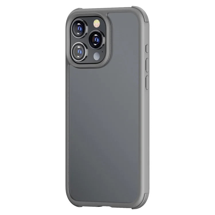 For iPhone 15 Pro Cell Phone Case Contrast Color TPU+PC Matte Protective Cover