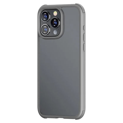 For iPhone 15 Pro Cell Phone Case Contrast Color TPU+PC Matte Protective Cover
