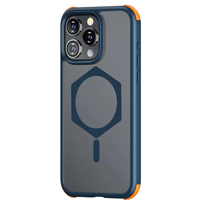 For iPhone 15 Pro Max Magnetic Case TPU+PC Matte Phone Cover Compatible with MagSafe