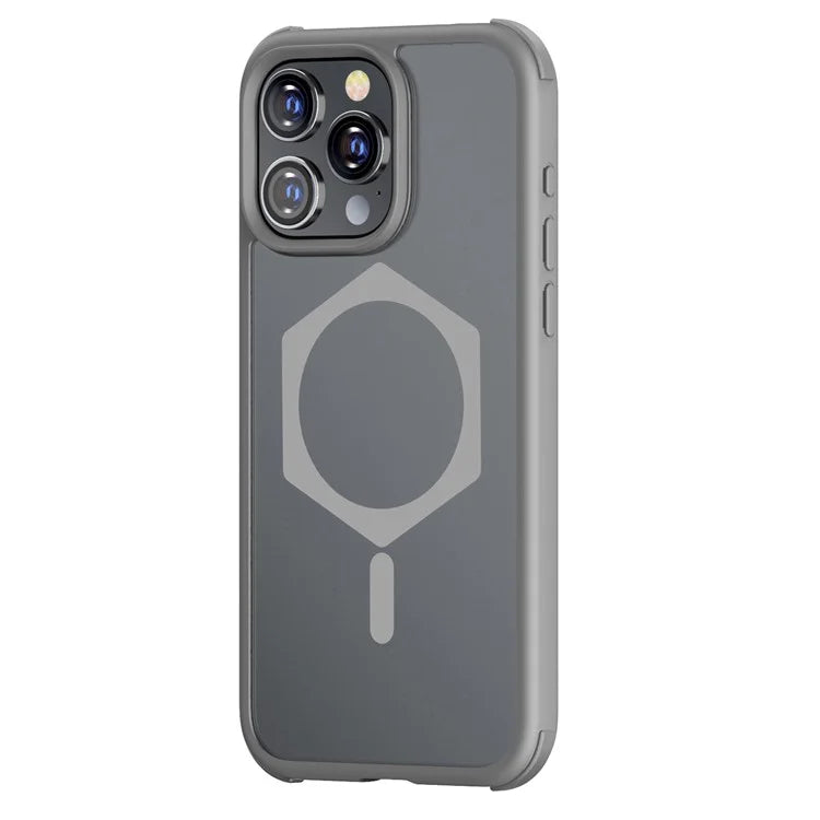 For iPhone 15 Pro Max Magnetic Case TPU+PC Matte Phone Cover Compatible with MagSafe