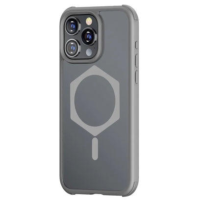 For iPhone 15 Pro Max Magnetic Case TPU+PC Matte Phone Cover Compatible with MagSafe