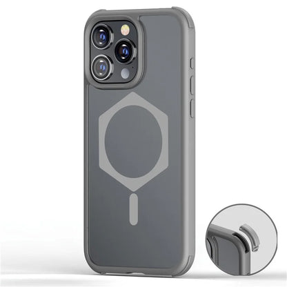 For iPhone 15 Pro Max Magnetic Case TPU+PC Matte Phone Cover Compatible with MagSafe