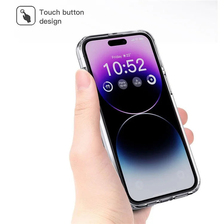 For iPhone 15 Plus Bump Proof Cell Phone Cases Matte TPU+PC Back Cover