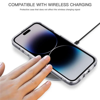 For iPhone 15 Plus Bump Proof Cell Phone Cases Matte TPU+PC Back Cover