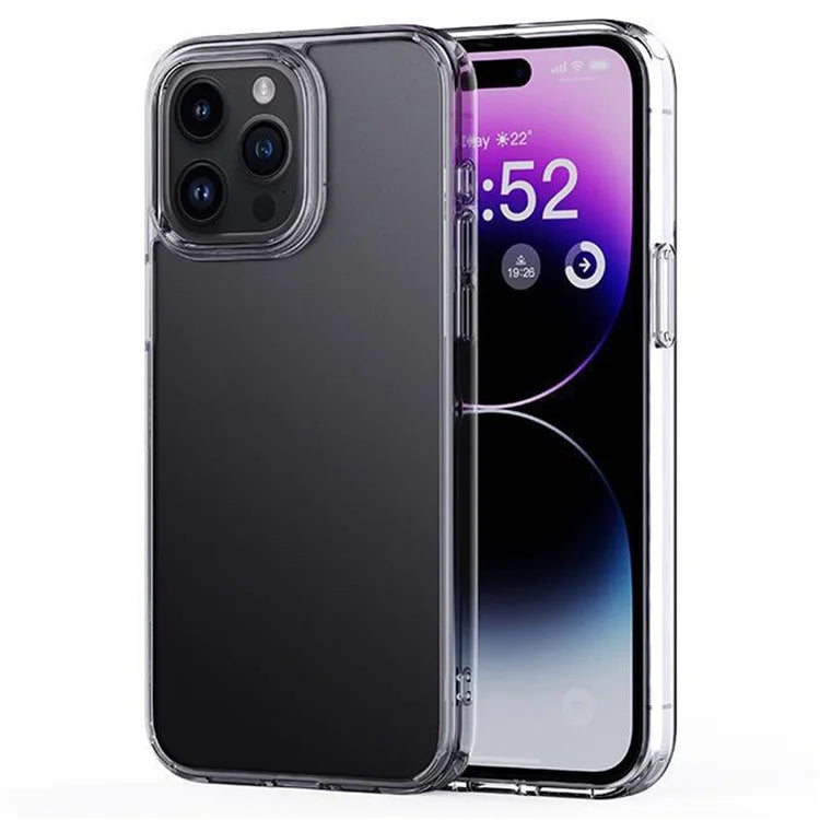 For iPhone 15 Pro Max Cell Phone Cases Matte TPU+PC Anti-drop Back Cover