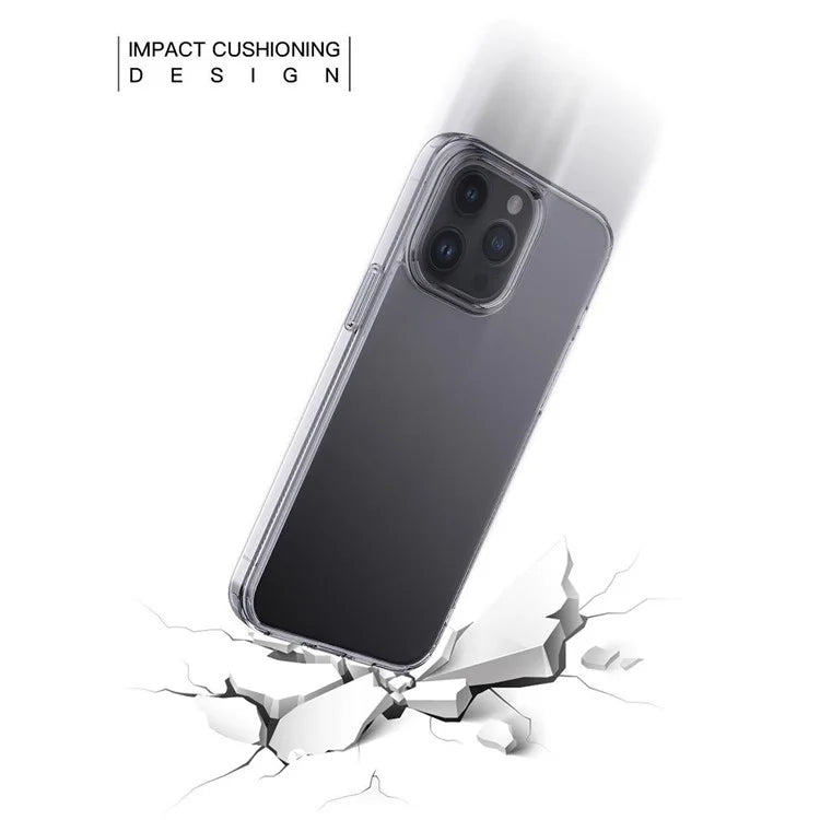 For iPhone 15 Pro Max Cell Phone Cases Matte TPU+PC Anti-drop Back Cover Black