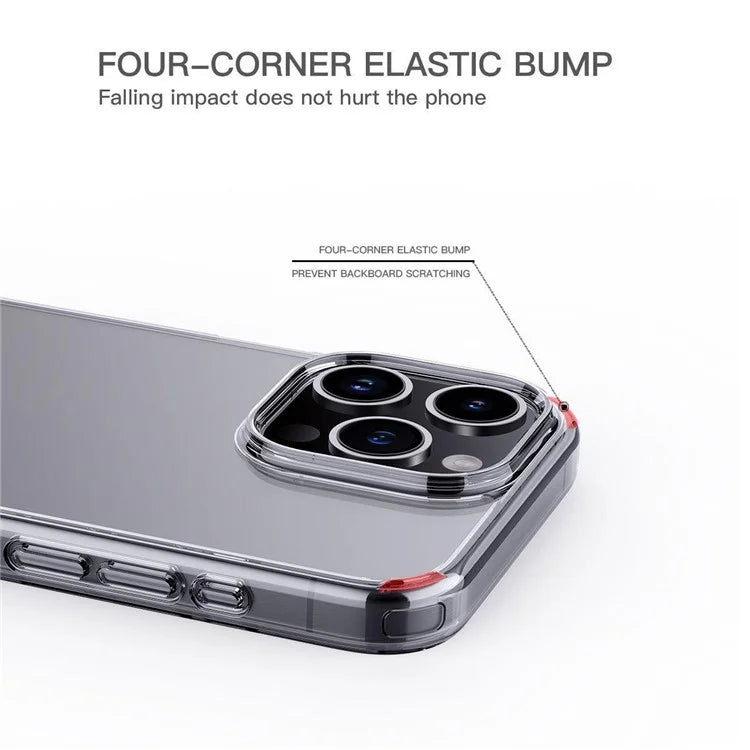 For iPhone 15 Pro Max Cell Phone Cases Matte TPU+PC Anti-drop Back Cover Titanium Blue