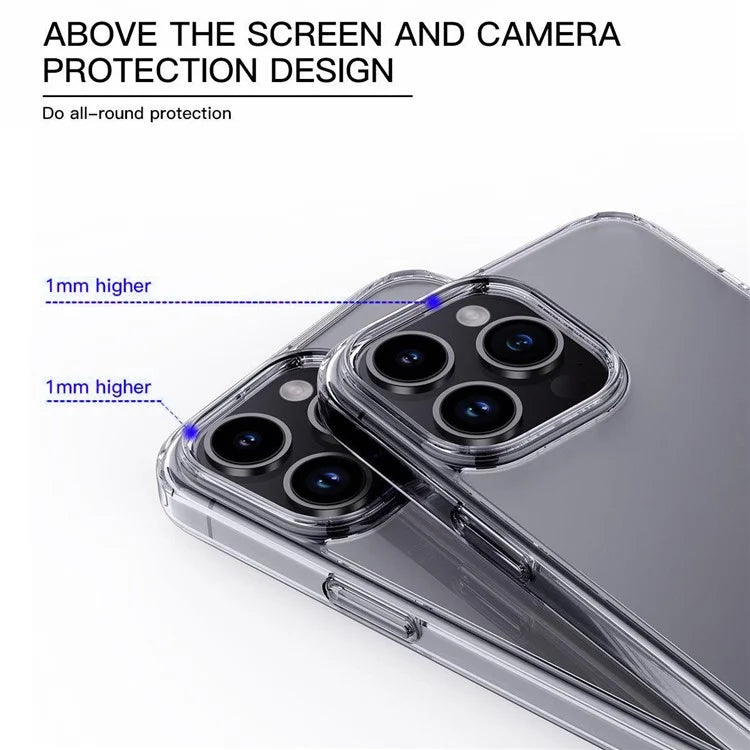 For iPhone 15 Pro Max Cell Phone Cases Matte TPU+PC Anti-drop Back Cover Titanium Blue