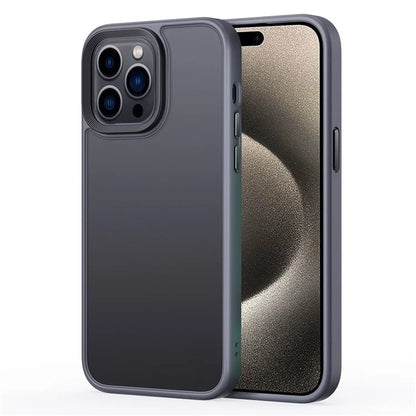 For iPhone 15 Pro Cell Phone Cases Aluminum Alloy Camera Frame TPU+PC Cover