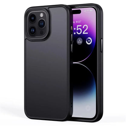 For iPhone 15 Pro Cell Phone Cases Aluminum Alloy Camera Frame TPU+PC Cover