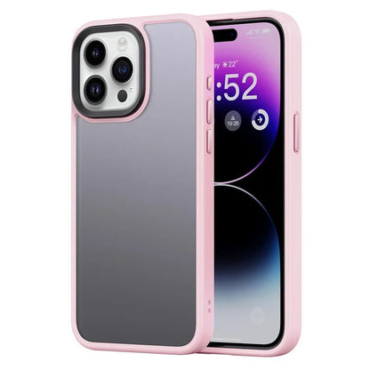 For iPhone 15 Pro Cell Phone Cases Aluminum Alloy Camera Frame TPU+PC Cover
