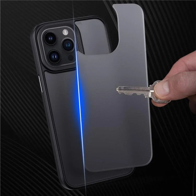 For iPhone 15 Pro Cell Phone Cases Aluminum Alloy Camera Frame TPU+PC Cover