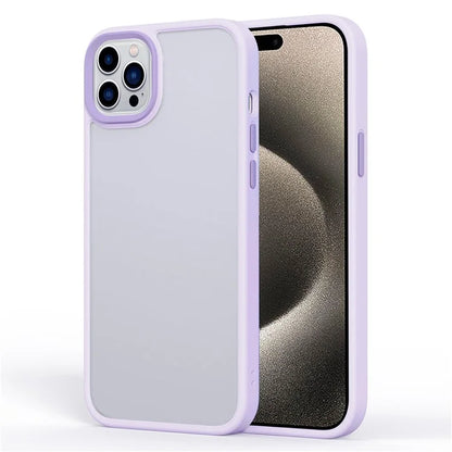 For iPhone 15 Pro Cell Phone Cases Aluminum Alloy Camera Frame TPU+PC Cover