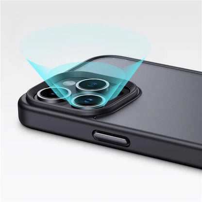 For iPhone 15 Pro Cell Phone Cases Aluminum Alloy Camera Frame TPU+PC Cover