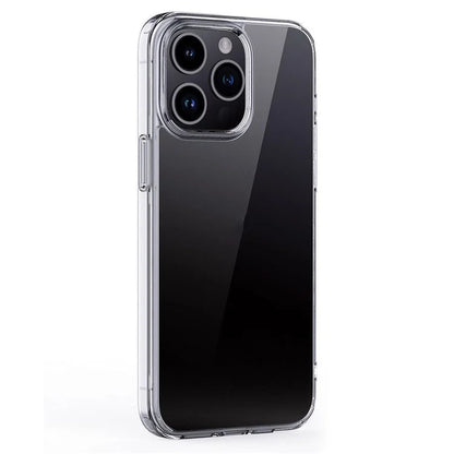 For iPhone 15 Pro Max Cell Phone Cases Crystal Clear TPU+PC Back Cover