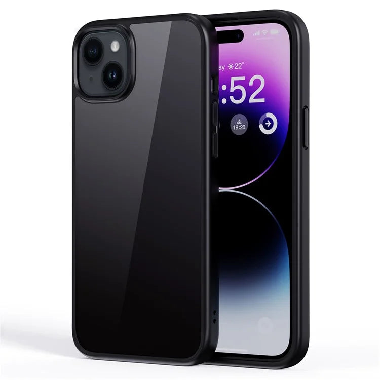 For iPhone 15 Plus Cell Phone Cases Shock Absorbing TPU+PC Back Cover