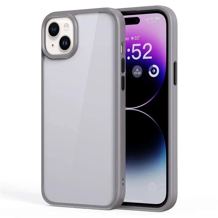 For iPhone 15 Plus Cell Phone Cases Shock Absorbing TPU+PC Back Cover