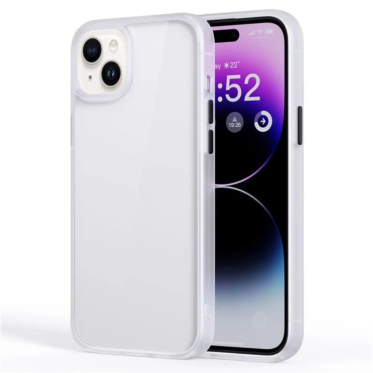 For iPhone 15 Plus Cell Phone Cases Shock Absorbing TPU+PC Back Cover