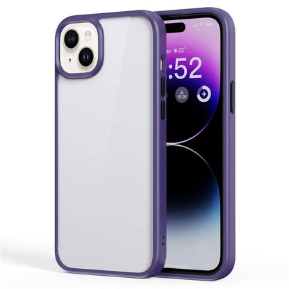 For iPhone 15 Plus Cell Phone Cases Shock Absorbing TPU+PC Back Cover