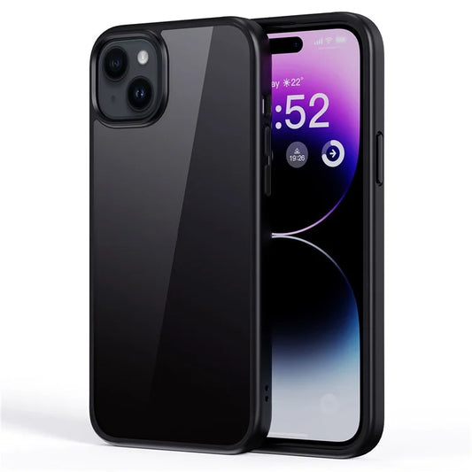 Cell Phone Cases for iPhone 15 Anti-fall Back Protector TPU+PC Cover