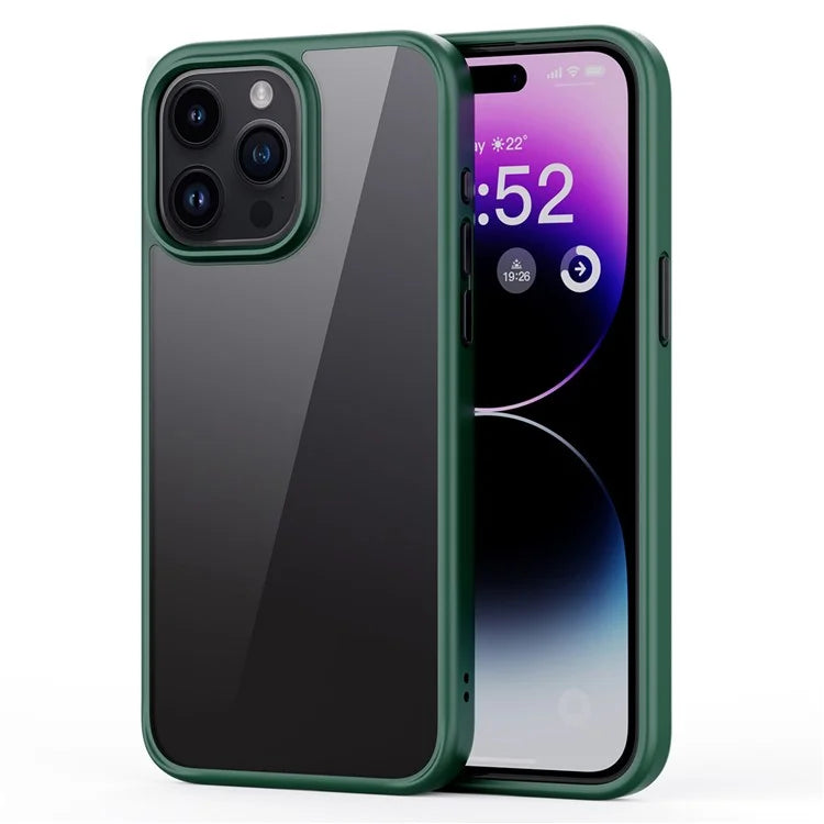 Cell Phone Cases for iPhone 15 Pro Max Bump Proof TPU+PC Coverish Green