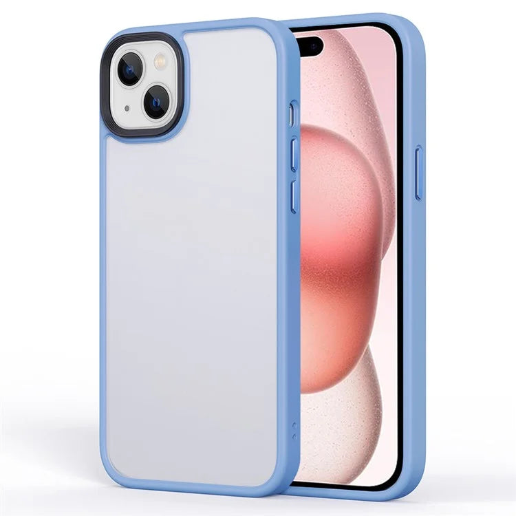 For iPhone 15 Phone Case TPU+PC Anti-Collision Cover