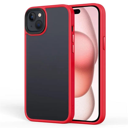 For iPhone 15 Phone Case TPU+PC Anti-Collision Cover