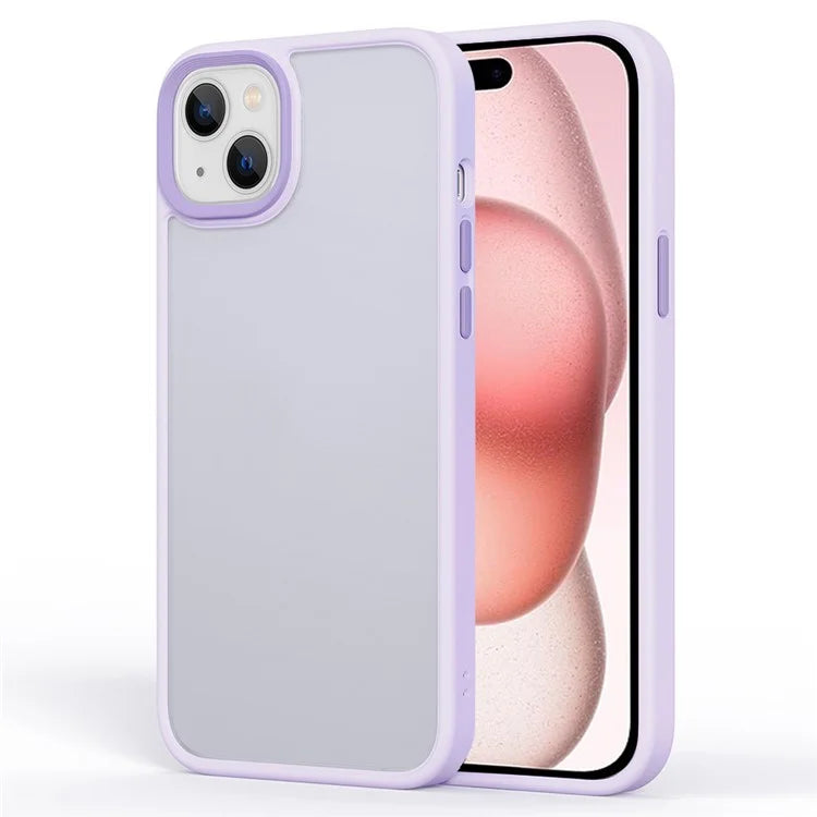 For iPhone 15 Phone Case TPU+PC Anti-Collision Cover