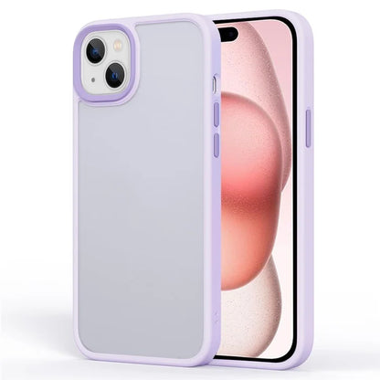 For iPhone 15 Phone Case TPU+PC Anti-Collision Cover
