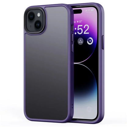 For iPhone 15 Phone Case TPU+PC Anti-Collision Cover
